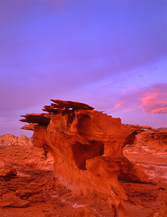 Twilight Little Finland, Nevada - Tirage Cibachrome