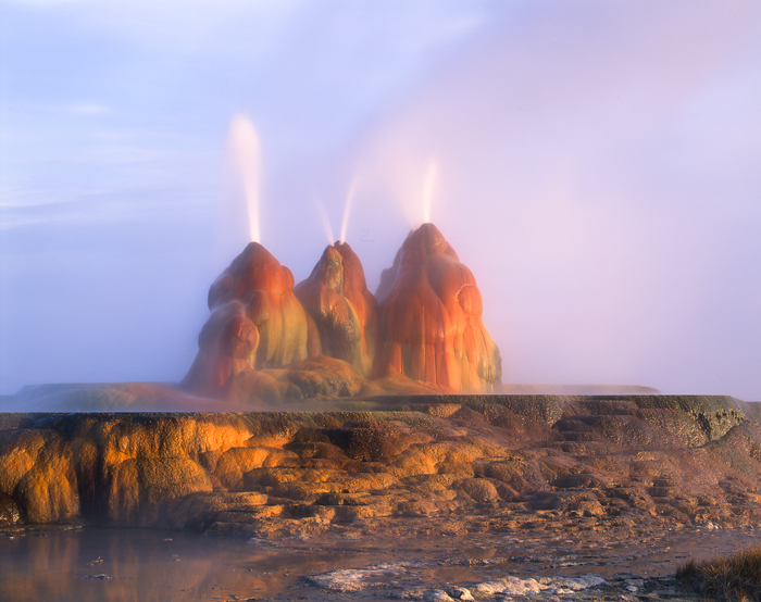 Fly Geyser Ranch, Nevada - Tirage Cibachrome