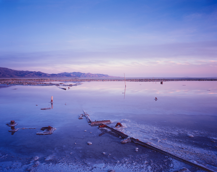 Oil Field, Great Salt Lake, Utah - Tirage Cibachrome