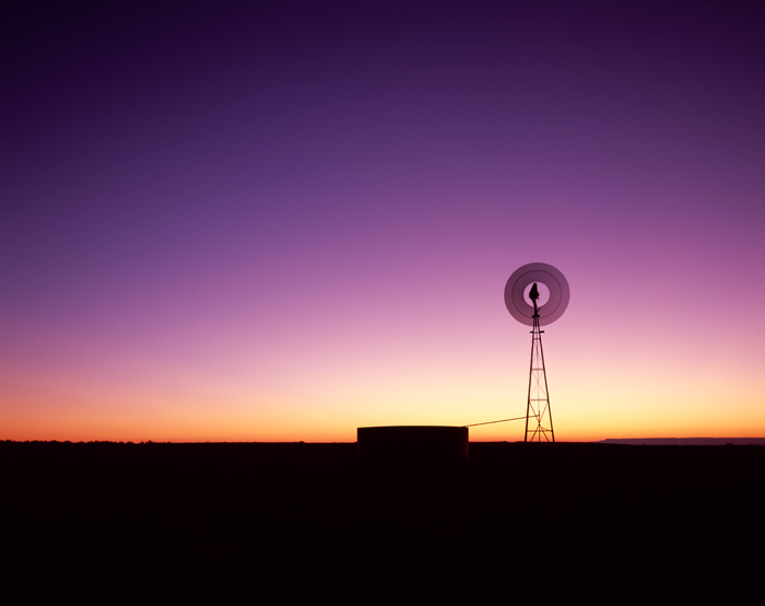 Eolienne, New Mexico - Tirage Cibachrome