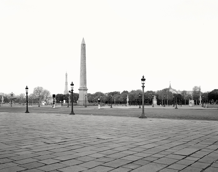 Covid-19, Place de la Concorde, Paris, France - Tirage Noir et Blanc