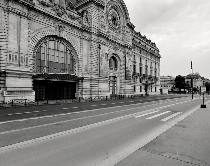 Covid-19, MusÃ©e d'Orsay, Paris, France - Tirage Noir et Blanc