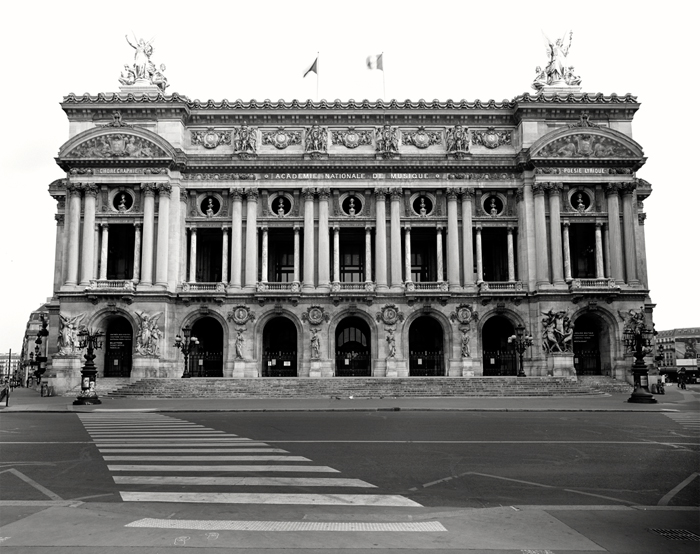 Covid-19, OpÃ©ra, Paris, France - Tirage Noir et Blanc