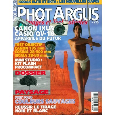 Photo couverture interview dans le magazine Phot Argus